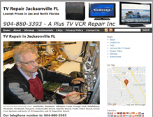 Tablet Screenshot of jacksonvilletvrepair.com